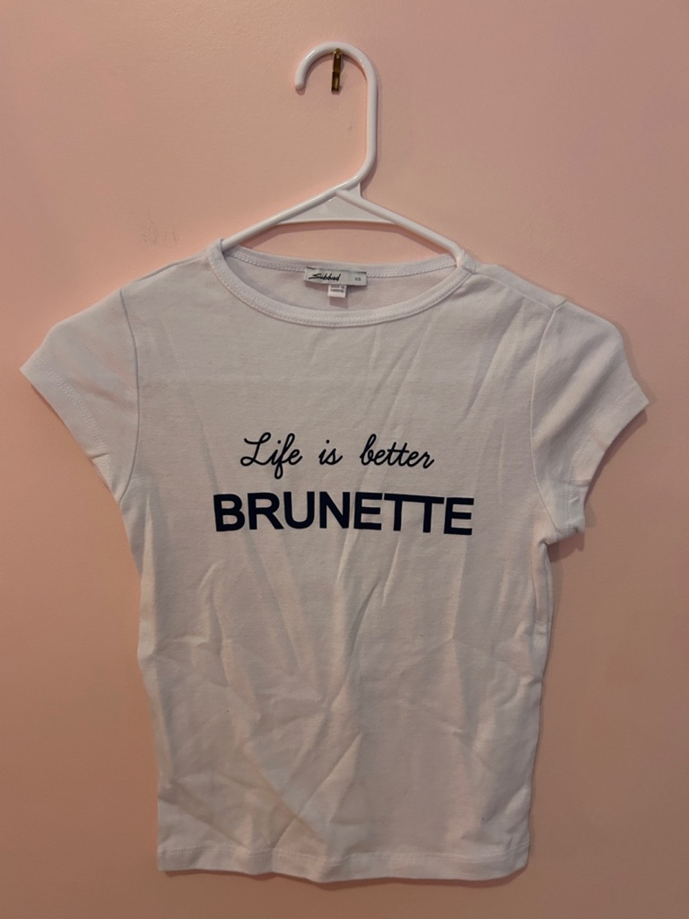 Life Is Better Brunette Graphic Tee - White